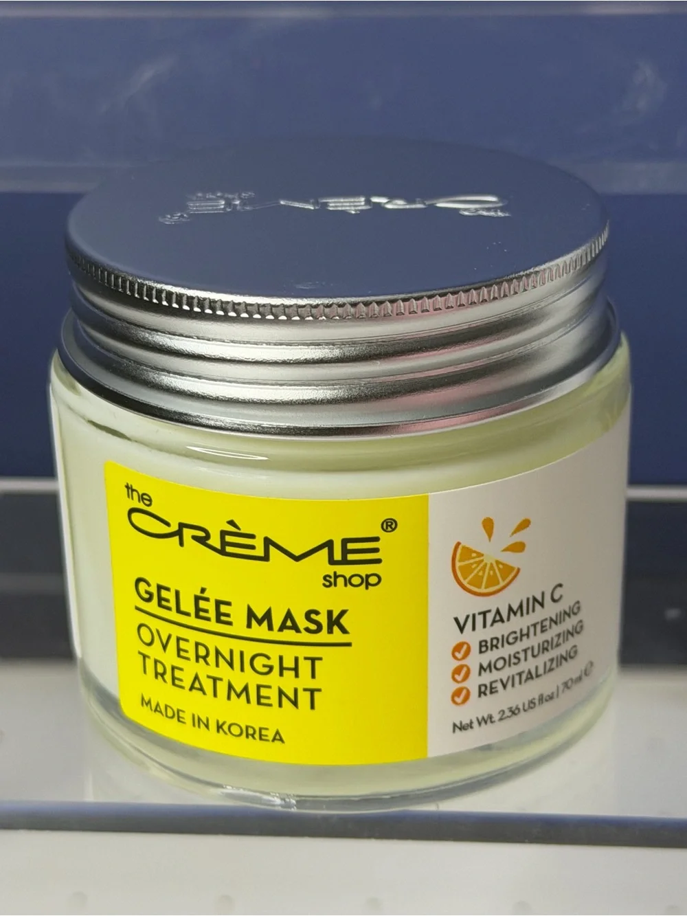 The Crème Shop Vitamin C Gelée Mask Overnight Treatment - Yellow Jar